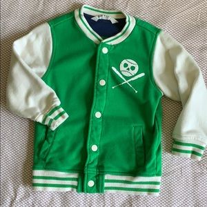 Boys Skull Baseball Jacket